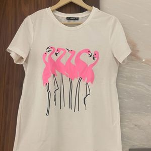 Shein Flamingo Tshirt In S