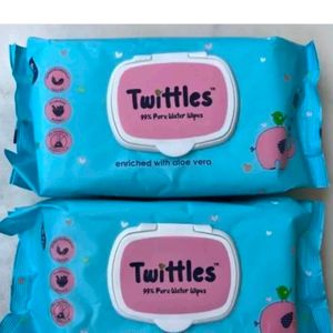 TWITTLES Soft Skincare Baby Wipes Pack Of 2