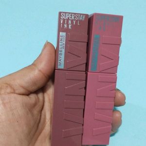 Maybelline Vinyl Ink Lipstick Combo (Witty & Coy)