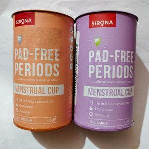 Sirona Pad Free Period Menstrual Cup Pack Of 2
