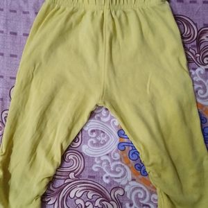 Girls Yellow Legging