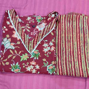 3 Beautiful Cotton Kurta Pant Set