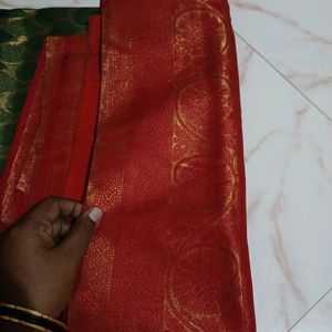 Saree With Maggam Blouse