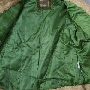 Olive Green Winter Jacket For Women