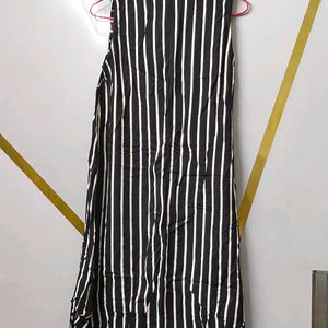 Women Sleeveless Striped A-line👗