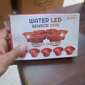 Water Diya With LED Light Sensor For Diwali