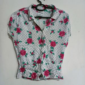 Flower Print Tops