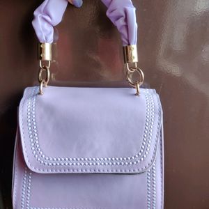 Shoulder Hand Bag - Lilac Purple