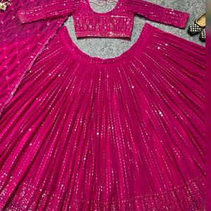 Attractive Party Wear Silk Lehenga