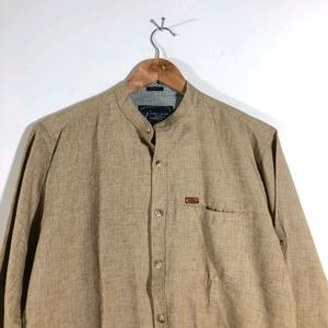 Kurta Style Khaki Shirt (Men's)