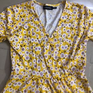 Yellow Floral Dress