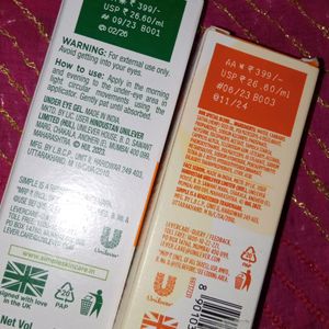 Simple Serum And Eyecream