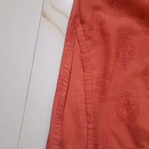 Orange/ Peach Short Kurti