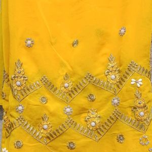 Yellow  Saree