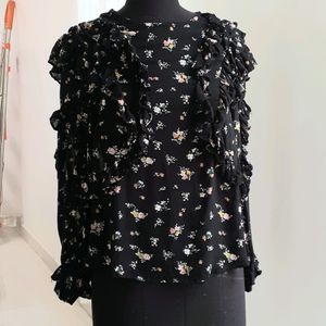 ZARA frill top