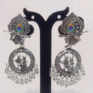 "Diwali Offer" - Big Radha Krishna Earrings