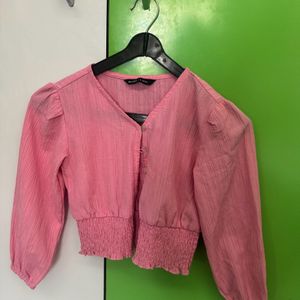 Pink Elegant Top For Girls 8 To 10 Years Old