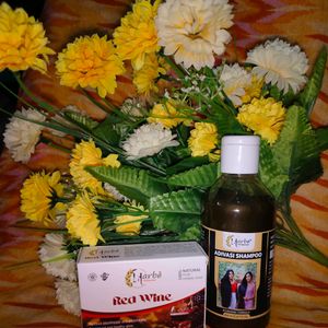 Adivasi Hair Shampoo With Free Red Wine Soap