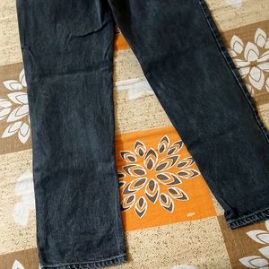 Black Charcoal Mom Fit Jeans