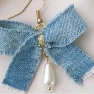 Denim Earrings 💙