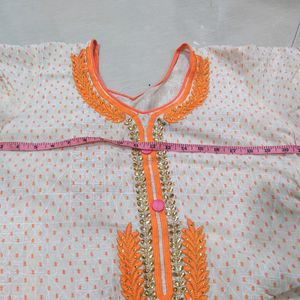 Fashionable Orange Kurti