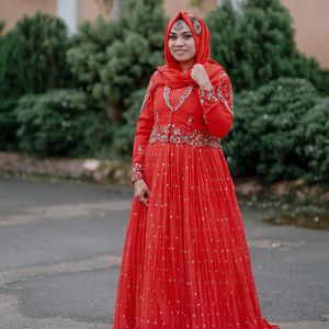 New Red Bridal Gown