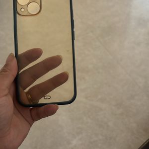 Transparent Navy Blue Phone Case