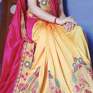 Saree Multicolour Wedding Wear