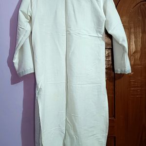 Office Wear Straight White Kurta