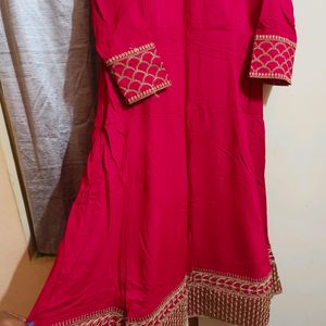 Magenta Anarkali Totally New Kurti