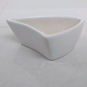 White Ceramic Pot