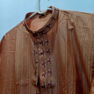 Kurta Chudidar Set (Orange)