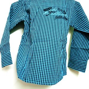 Cotton Check Full Sleeve Shirt For 1 To 2 Year Boy