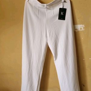 Kotty Formal White Pants For Women