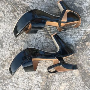 Block Strap Heels