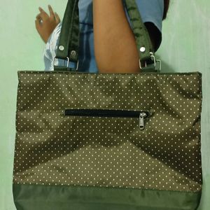 Green Polkadot Women Handbags