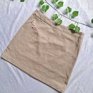 Pinterest inspired beige skirt