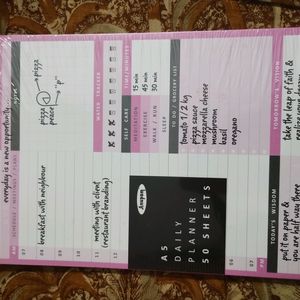 Daily Planner 50 Pages New Sealed