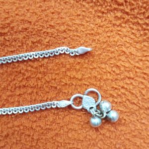 Pure Silver Anklet With Hallmark