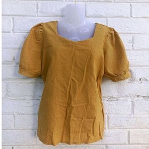 Korean Mustard Color Top