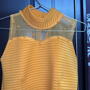 Yellow Party Wear Top