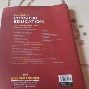 Essentials Of Physical Education Textbook Class 11