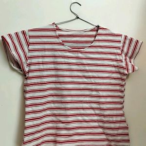 Red & White Women's T-shirt