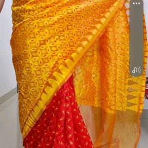 Cotton Jamdhani  Bengal Special Saree