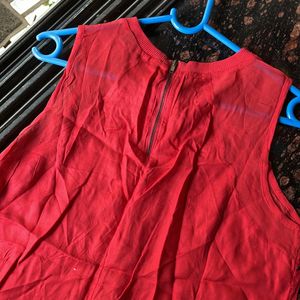 Red tunic top