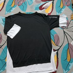 Black T-Shirt And Cream Lower