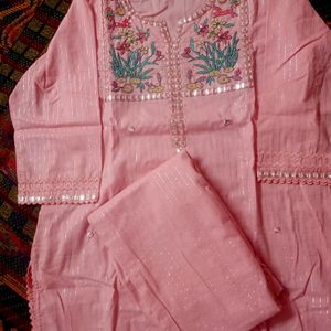 Cotton Lurex Suit Set