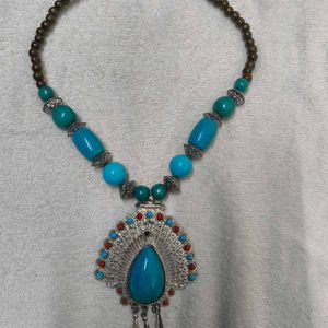 Traditional Heavy Peacock Neck Piece