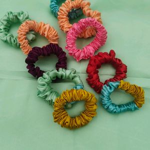 Silk Satin Hair Scrunchies/Rubberband