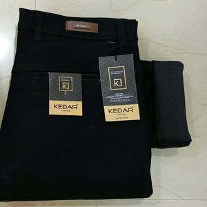 Kedar 1100 Men's Premium Black Cotton Trouser